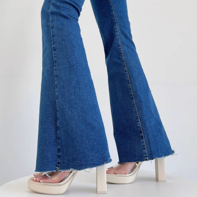 DOUBLE POCKET FLARE JEANS - Stockbay