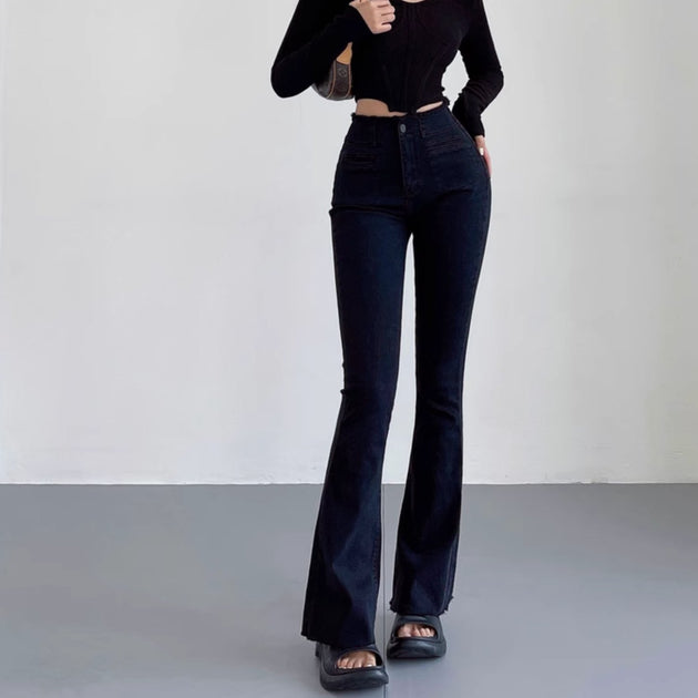 DOUBLE POCKET FLARE JEANS - Stockbay