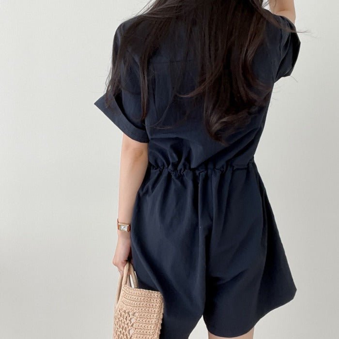 DOUBLE POCKET JUMPSUIT - Aumori