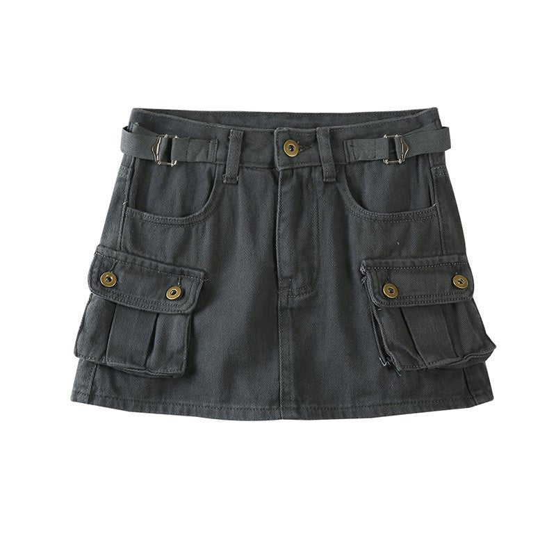 DOUBLE POCKET SKIRT - Aumori