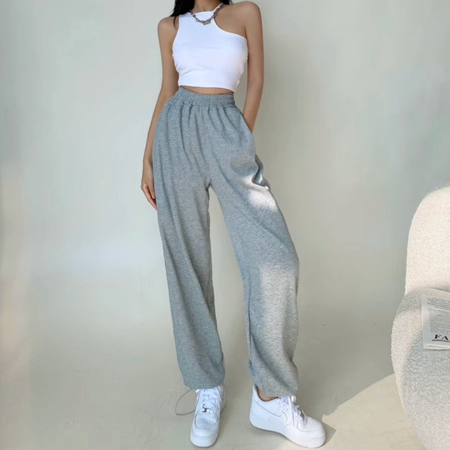 DRAWSTRING STRAIGHT SWEATPANTS - Aumori