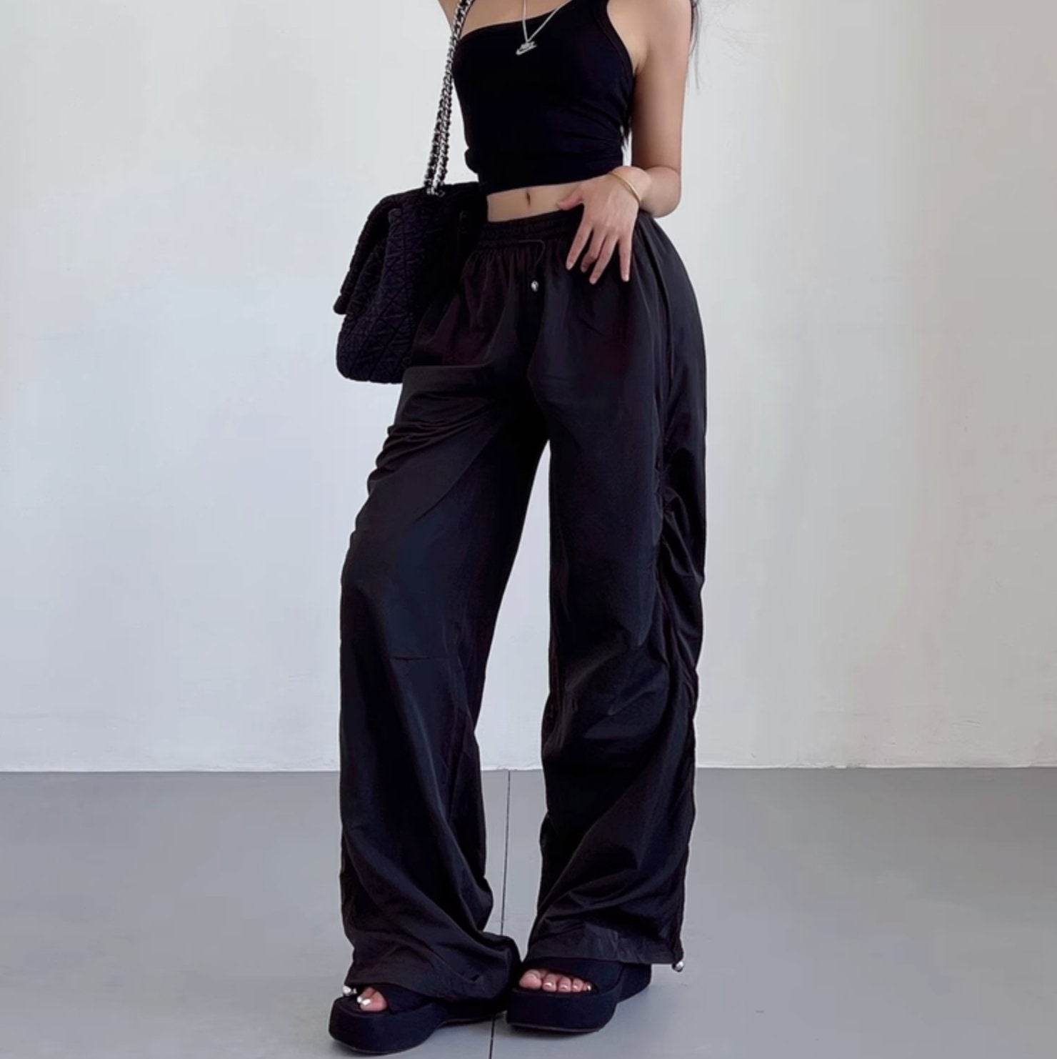 DRAWSTRING TRACKPANTS - Aumori