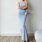 FITTED LONG DRESS - Stockbay