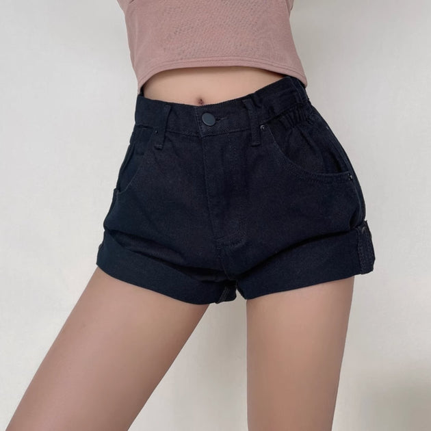 FOLDED DENIM SHORTS - Stockbay