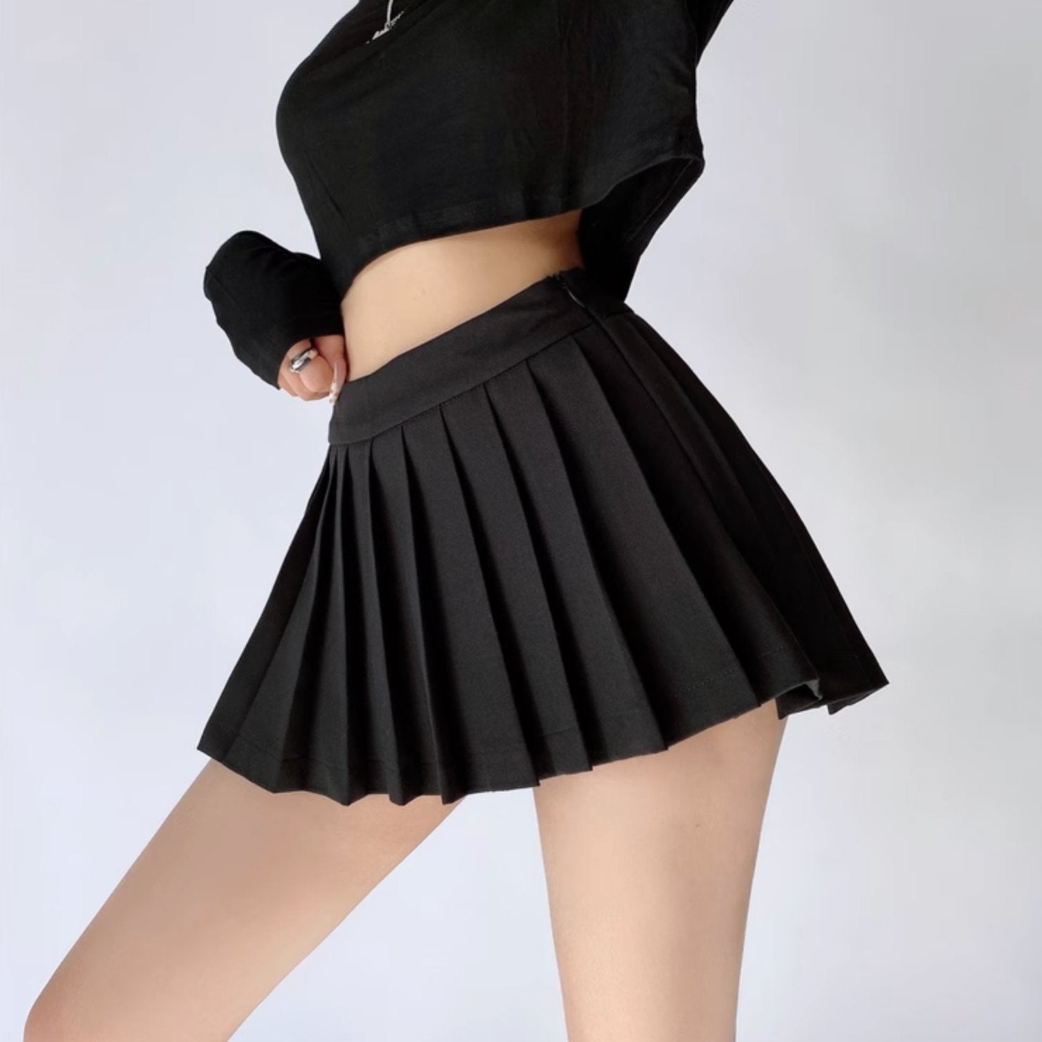 FOLDED MINI SKIRT - Aumori