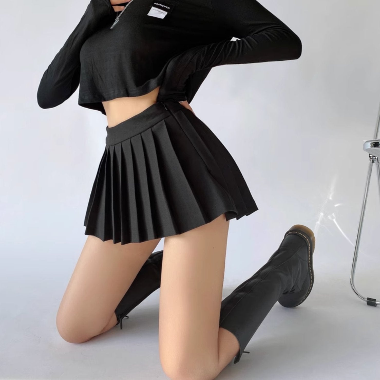 FOLDED MINI SKIRT - Stockbay