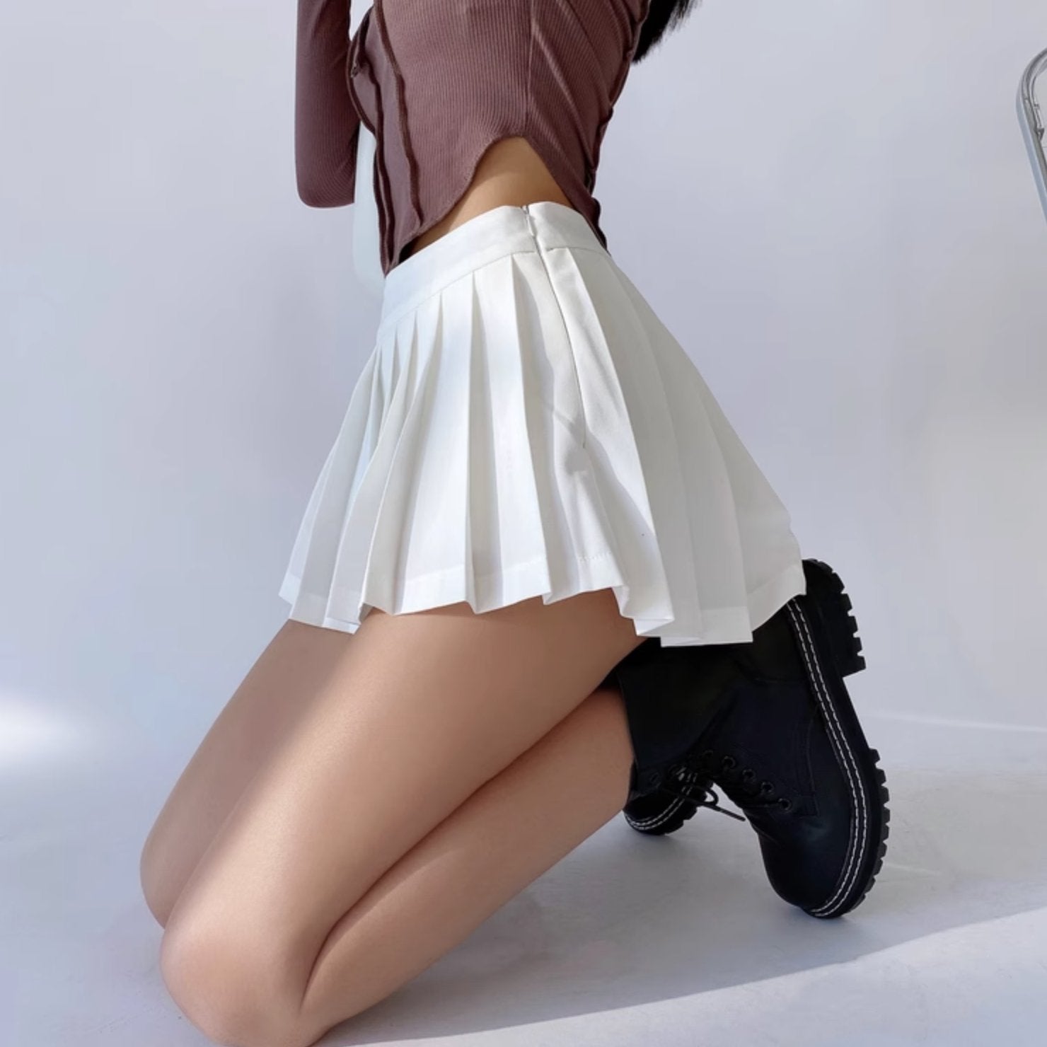 FOLDED MINI SKIRT - Aumori