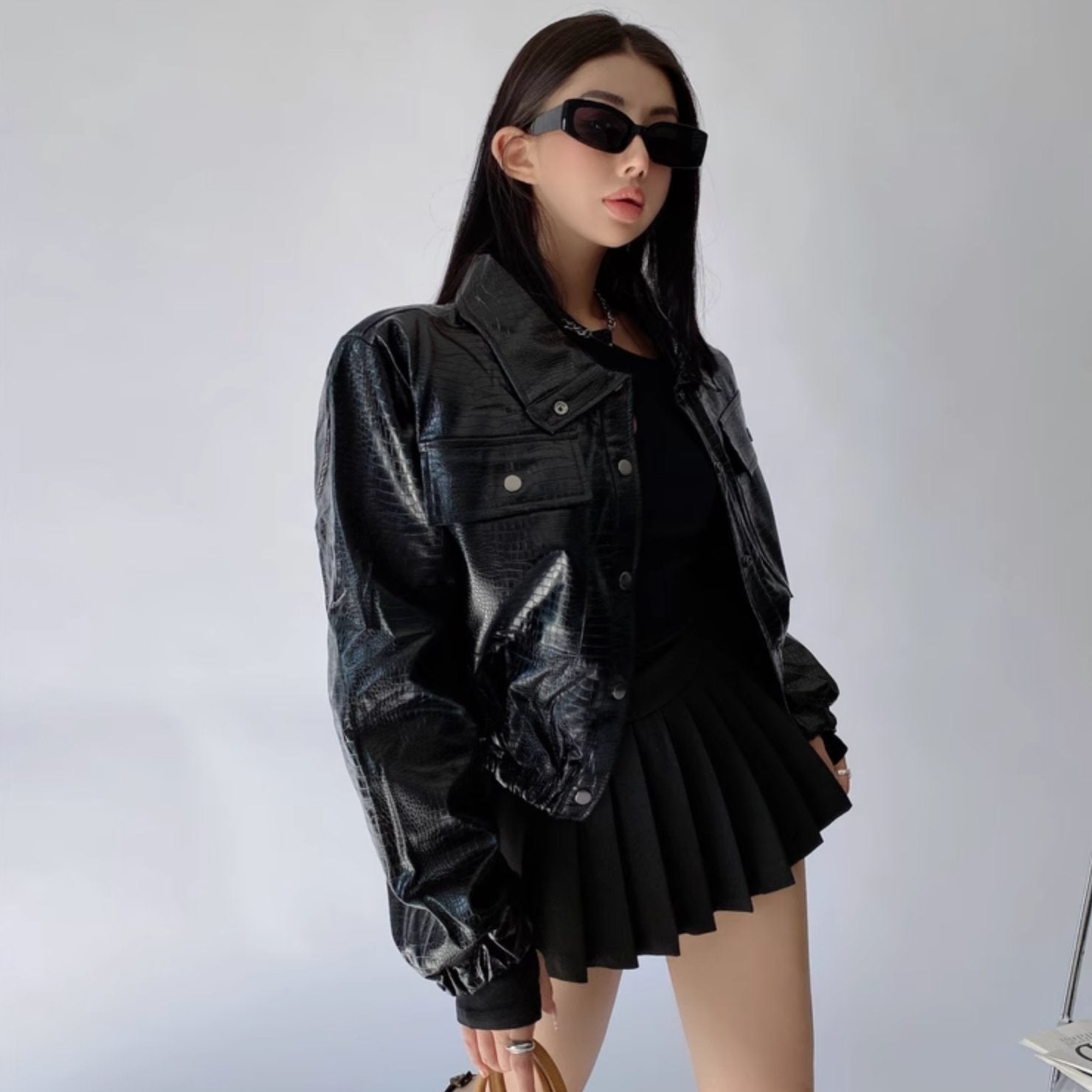 FOLDED MINI SKIRT - Stockbay