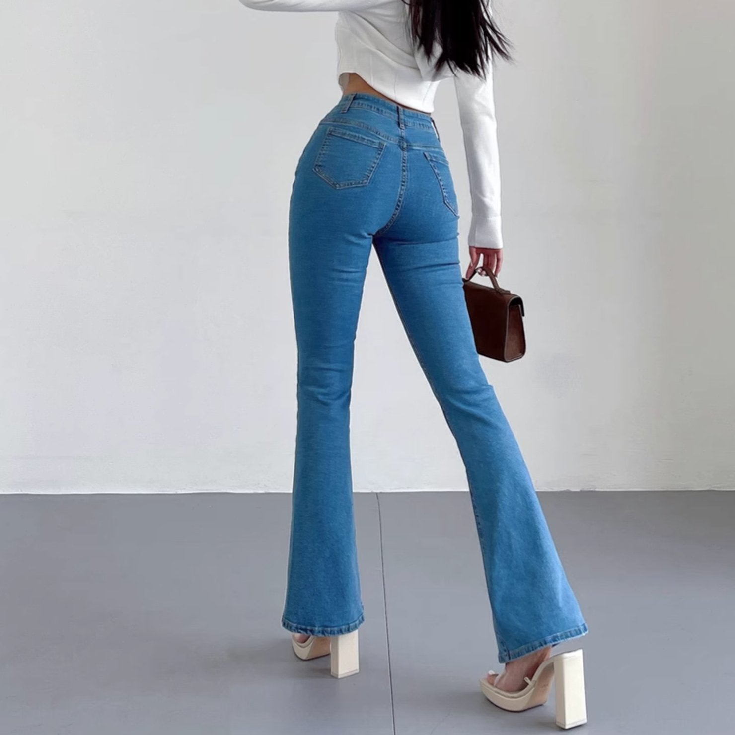 FRONT SPLIT JEANS - Aumori