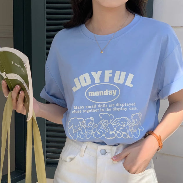 JOYFUL GRAPHIC T-SHIRT - Stockbay