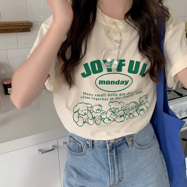 JOYFUL GRAPHIC T - SHIRT - Aumori