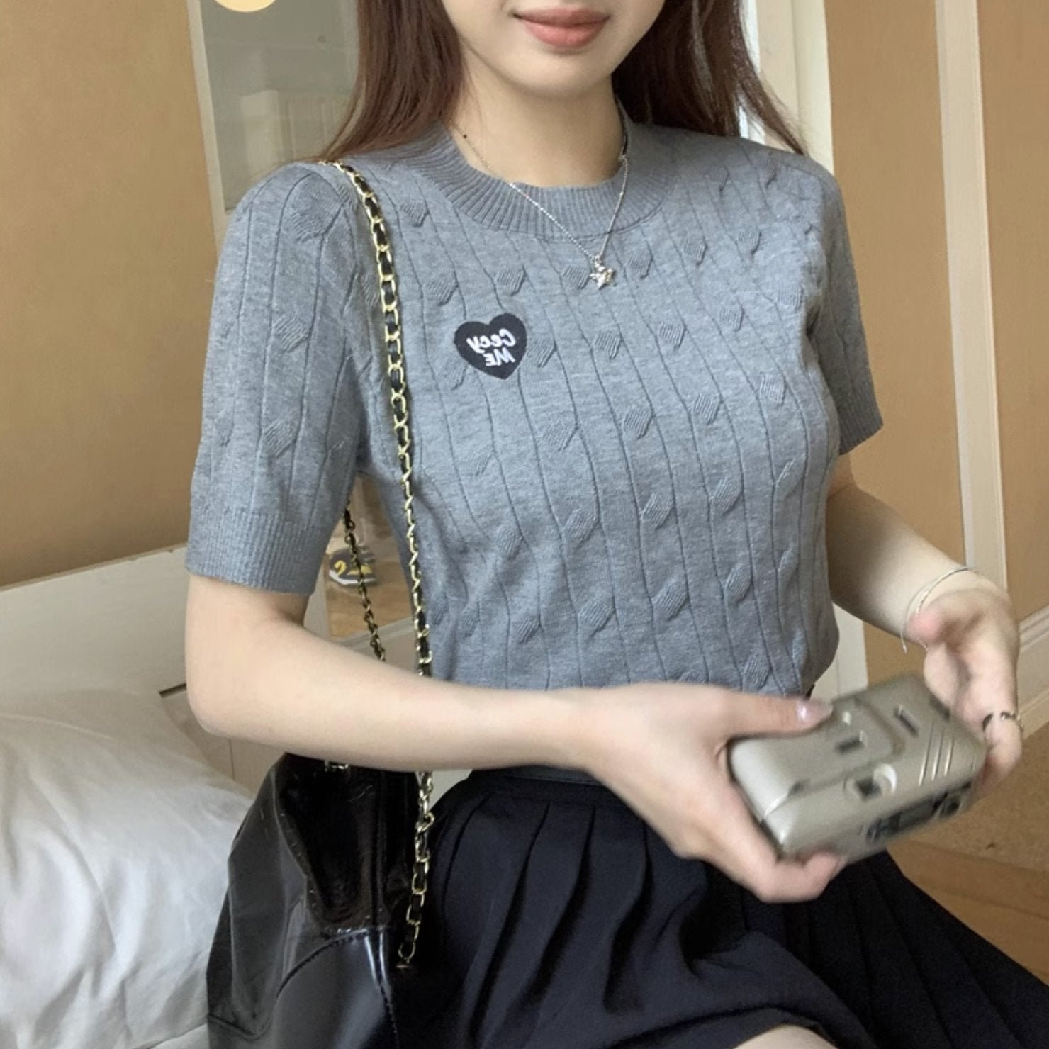 KNIT HEART TOP - Stockbay