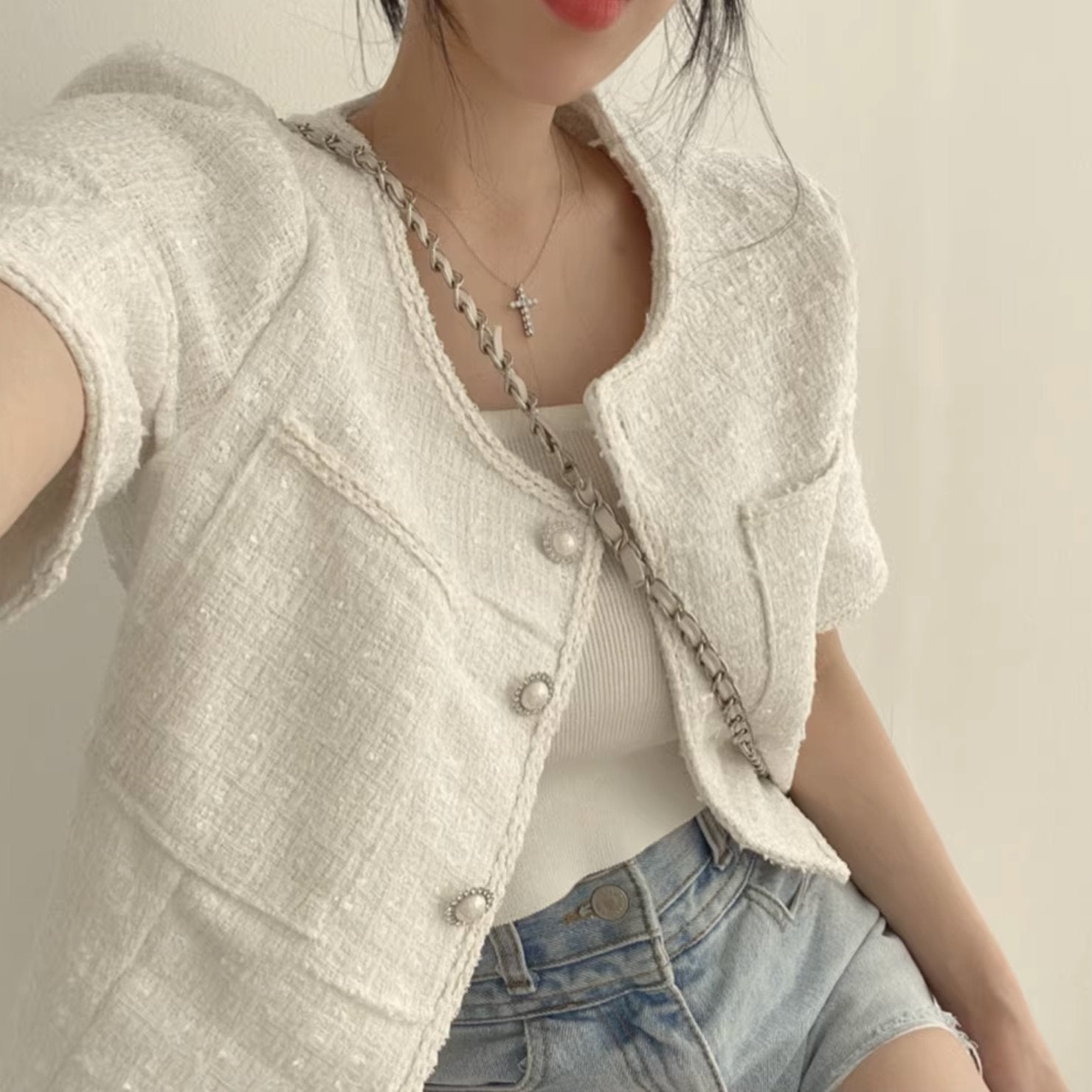 KNIT OUTER TOP - Stockbay