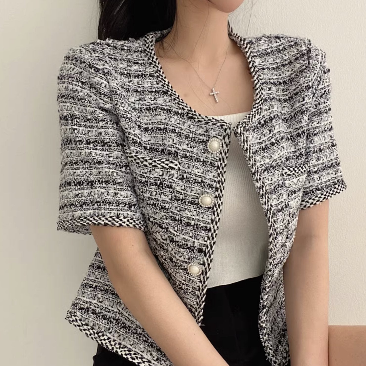 KNIT OUTER TOP - Stockbay