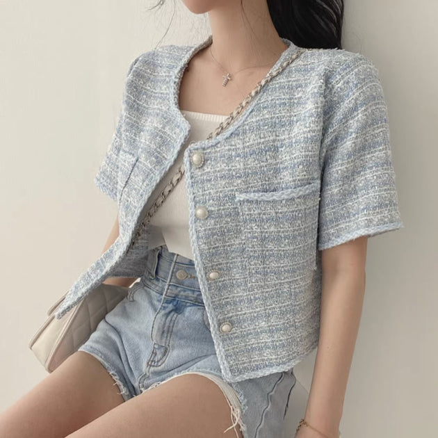 KNIT OUTER TOP - Aumori