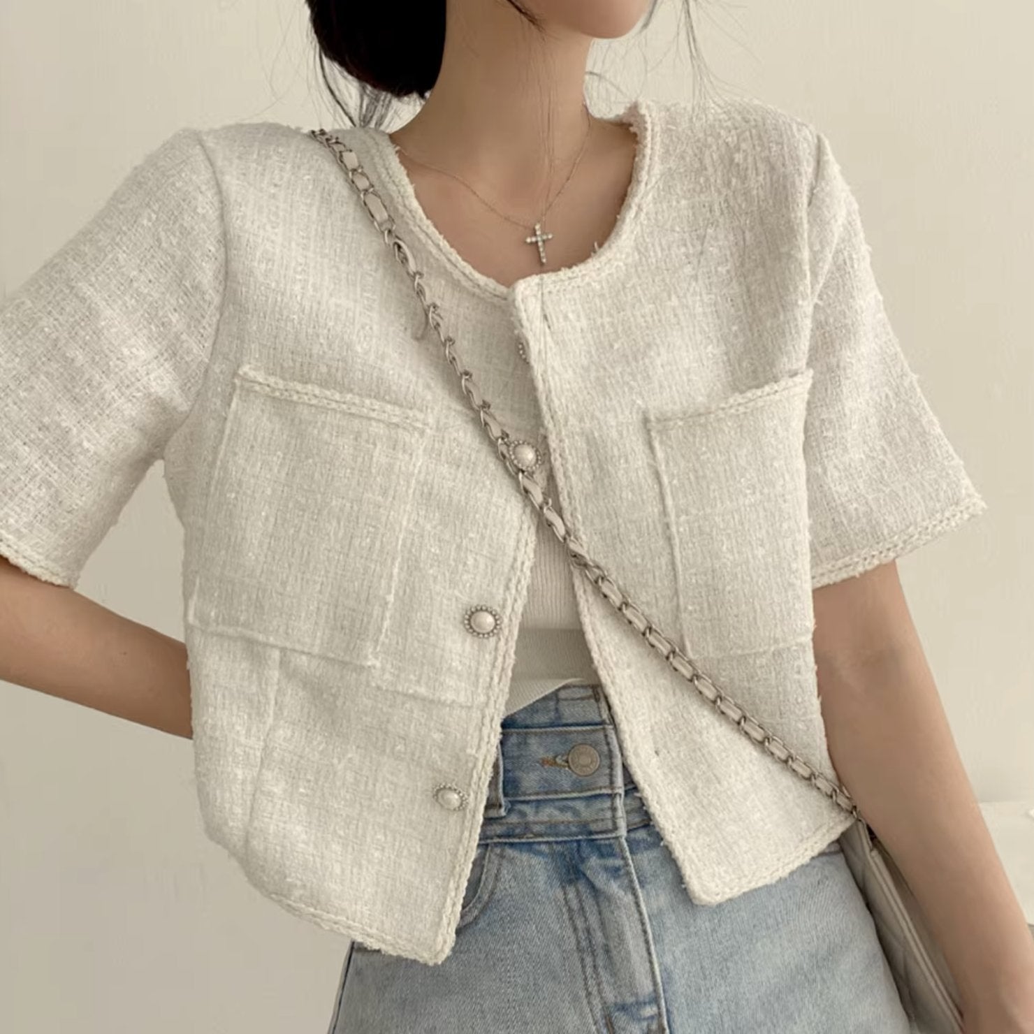 KNIT OUTER TOP - Stockbay