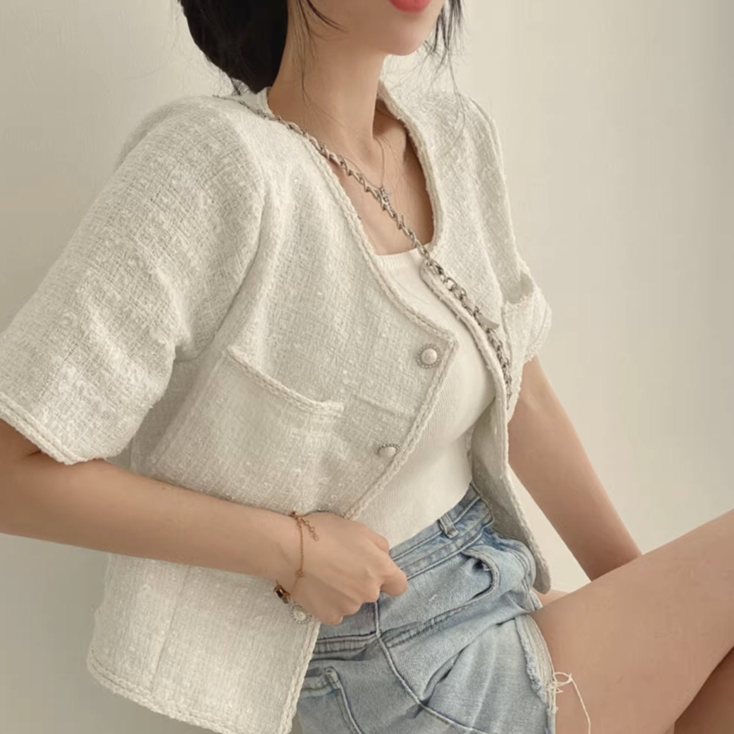 KNIT OUTER TOP - Stockbay