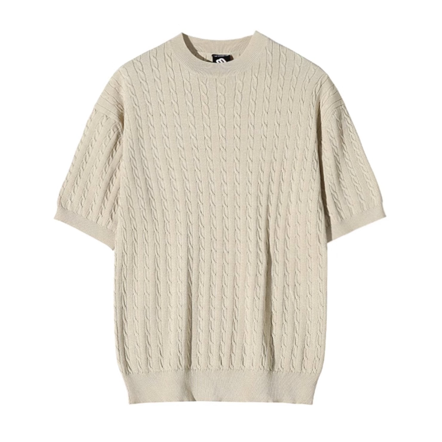 KNITTED TWIST SHORT SLEEVE - Aumori