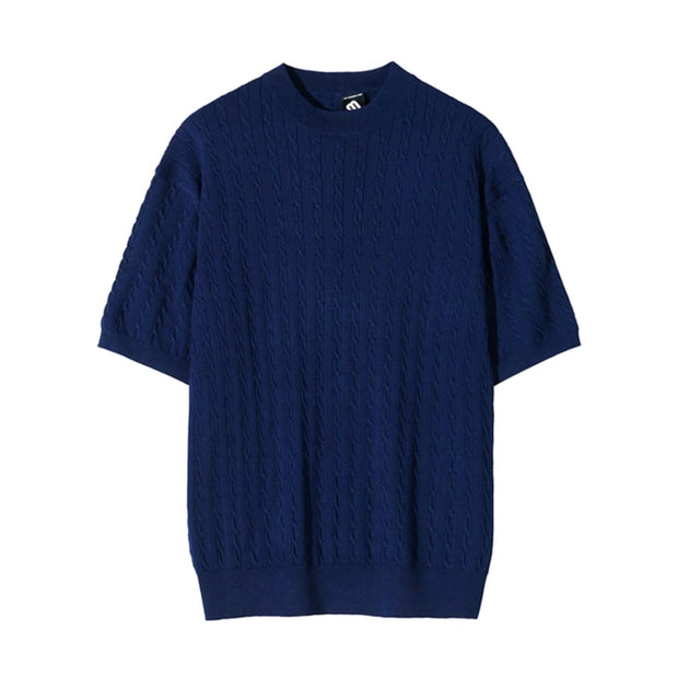 KNITTED TWIST SHORT SLEEVE - Aumori