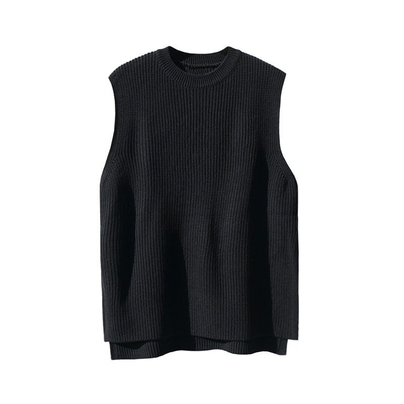 KNITTED V - CUT VEST - Aumori