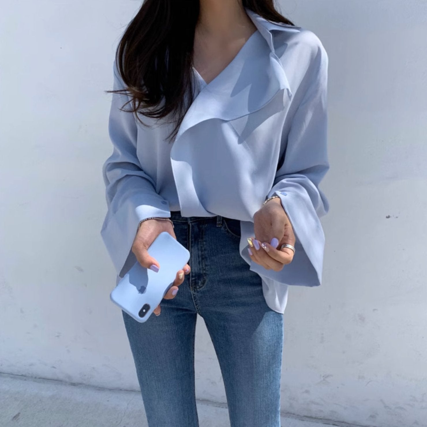 LARGE COLLAR SHIRT - Aumori