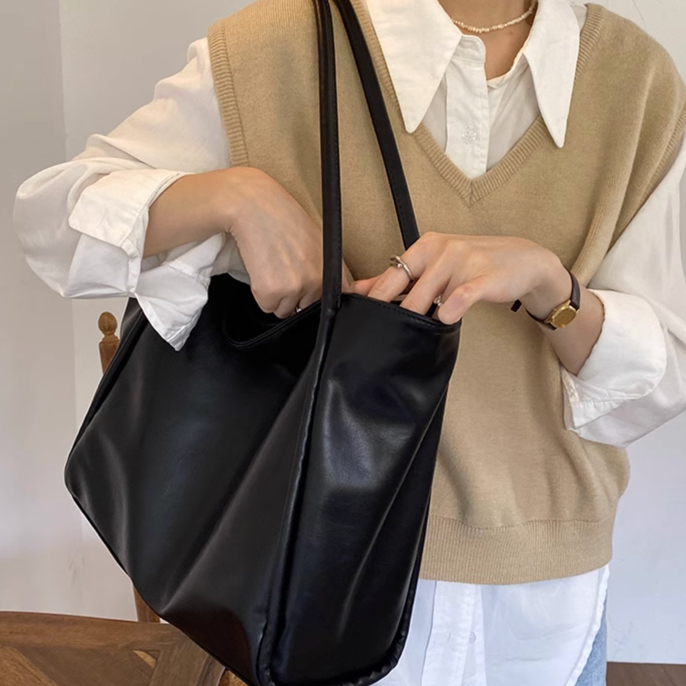 LARGE SHOULDER BAG - Aumori