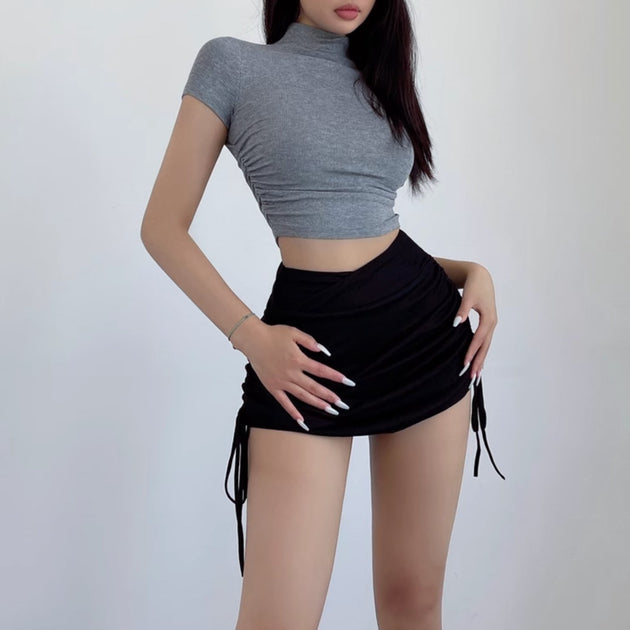 LAYERED STRING MINI SKIRT - Stockbay