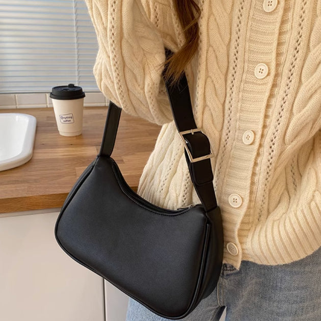 LEATHER CRESCENT BAG - Stockbay