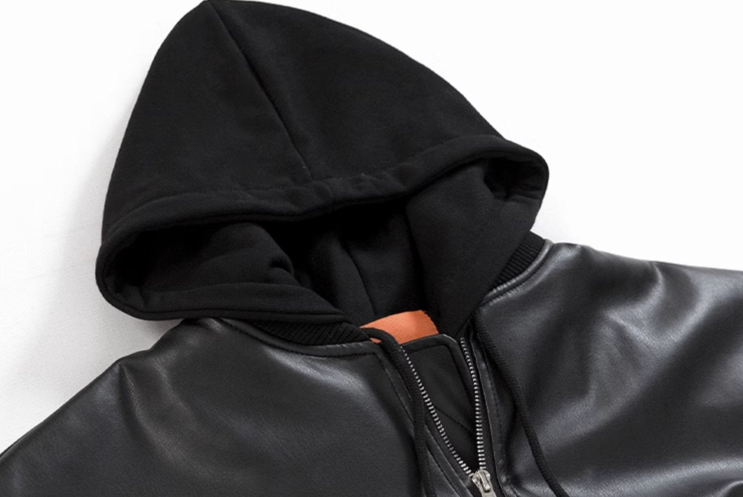 LEATHER HOODIE - Aumori