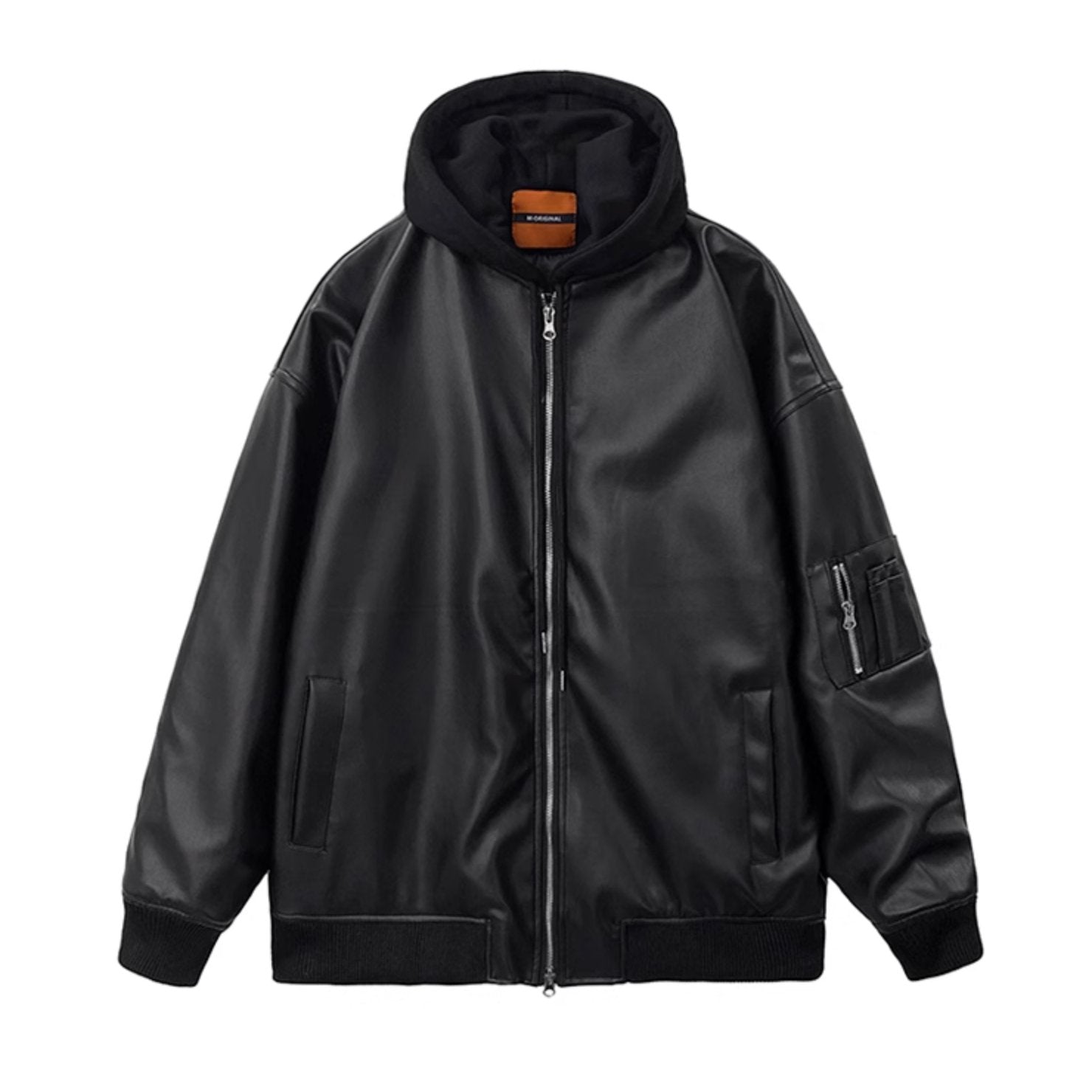 LEATHER HOODIE - Aumori