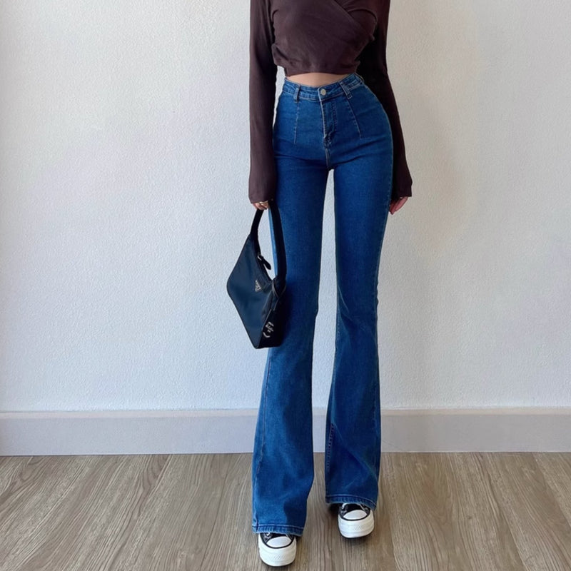 LINED FLARE JEANS - Stockbay