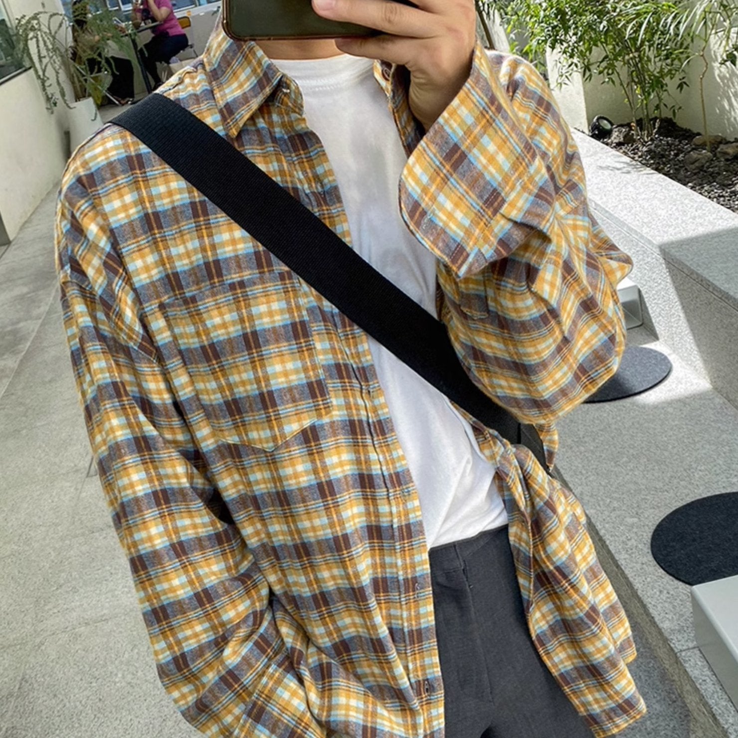 LOOSE PLAID SHIRT - Aumori