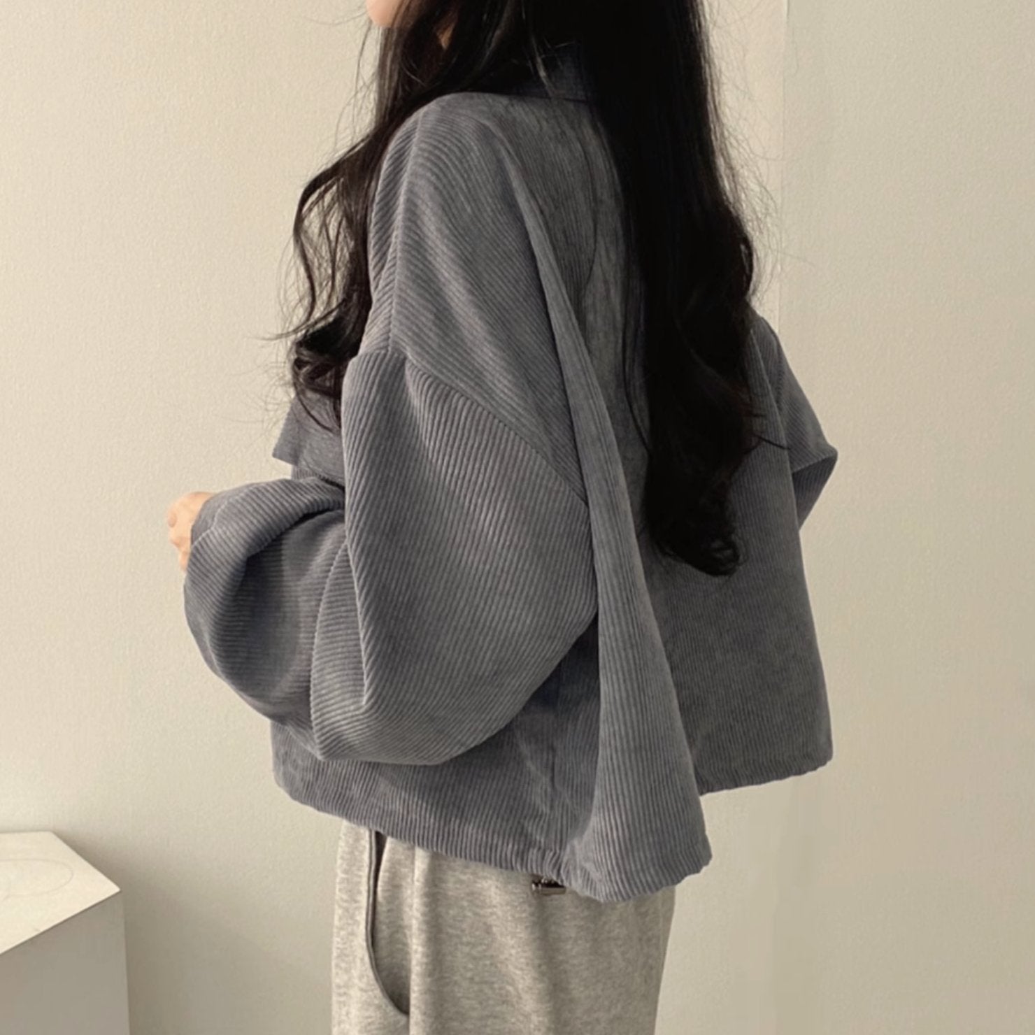 LOOSE RIB JACKET - Aumori