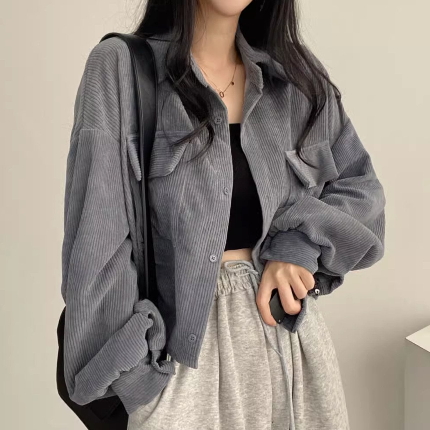 LOOSE RIB JACKET - Aumori