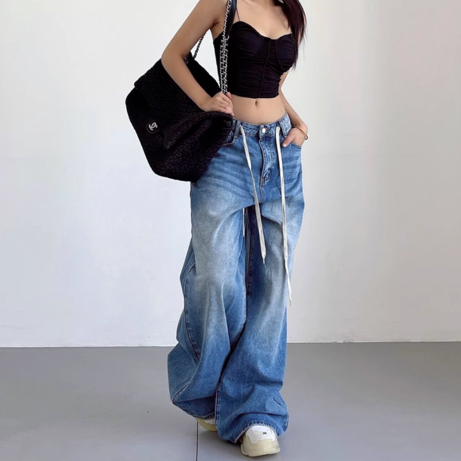 LOOSE STRING JEANS - Aumori