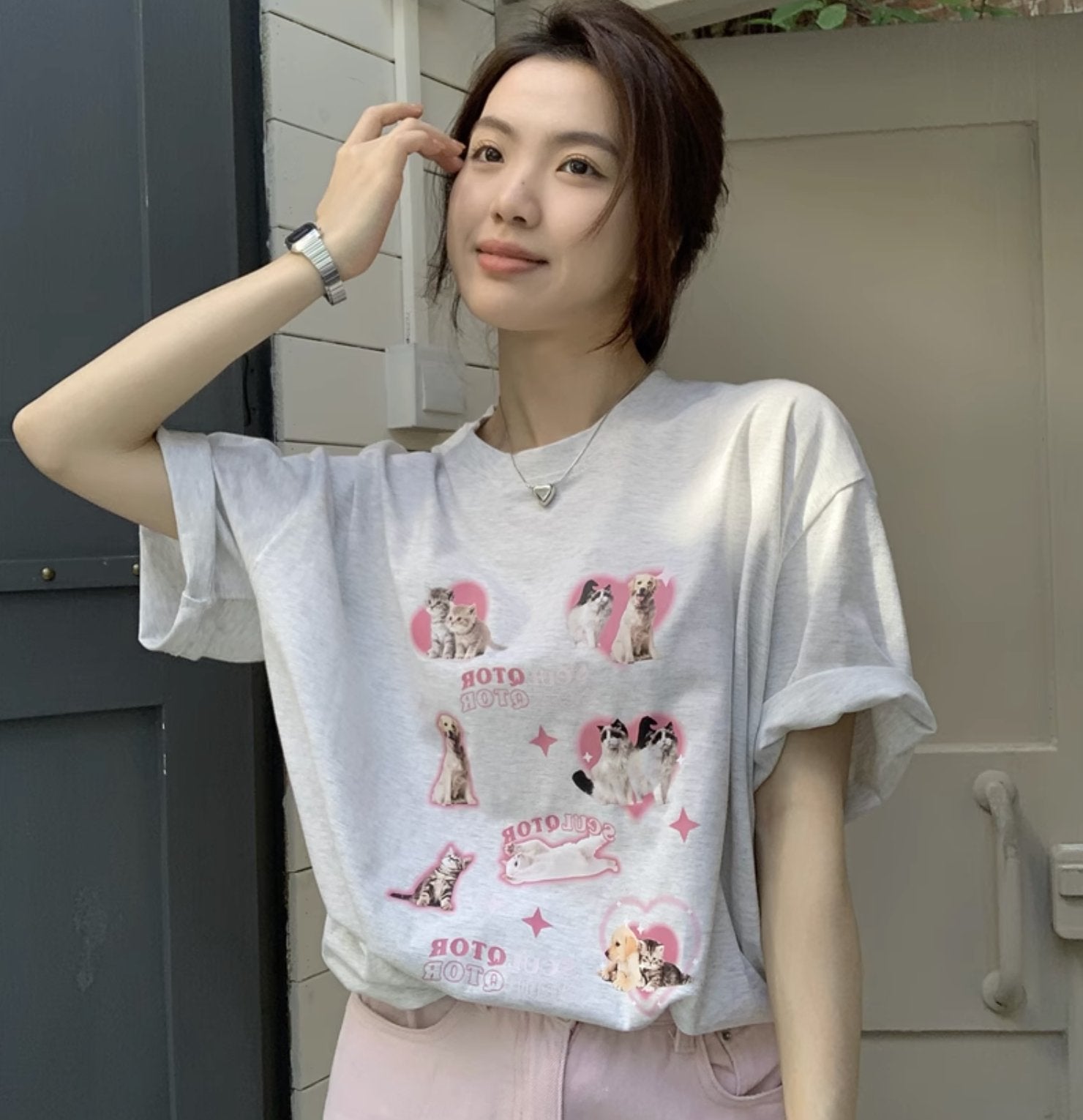 OVERSIZED CAT T-SHIRT - Stockbay