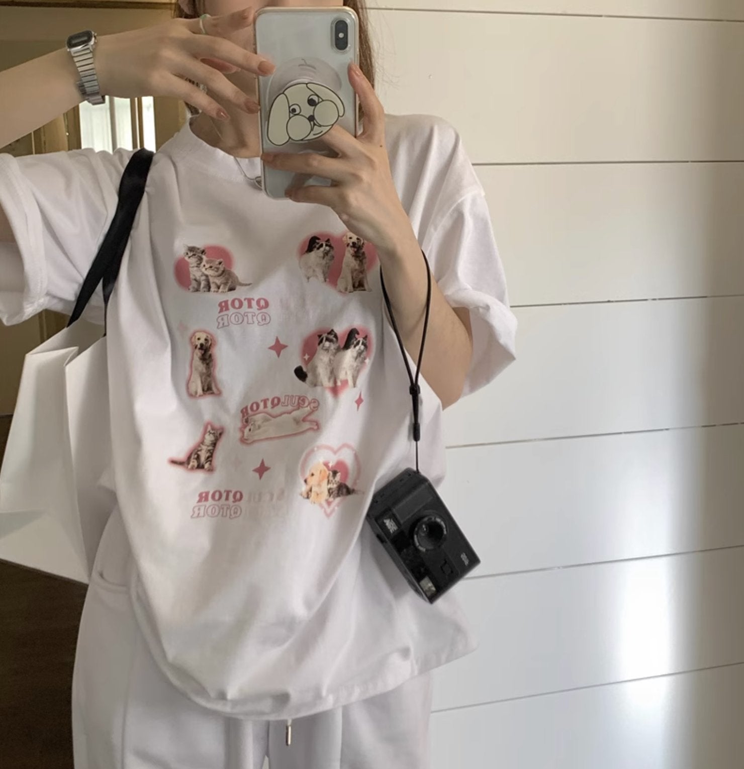 OVERSIZED CAT T - SHIRT - Aumori