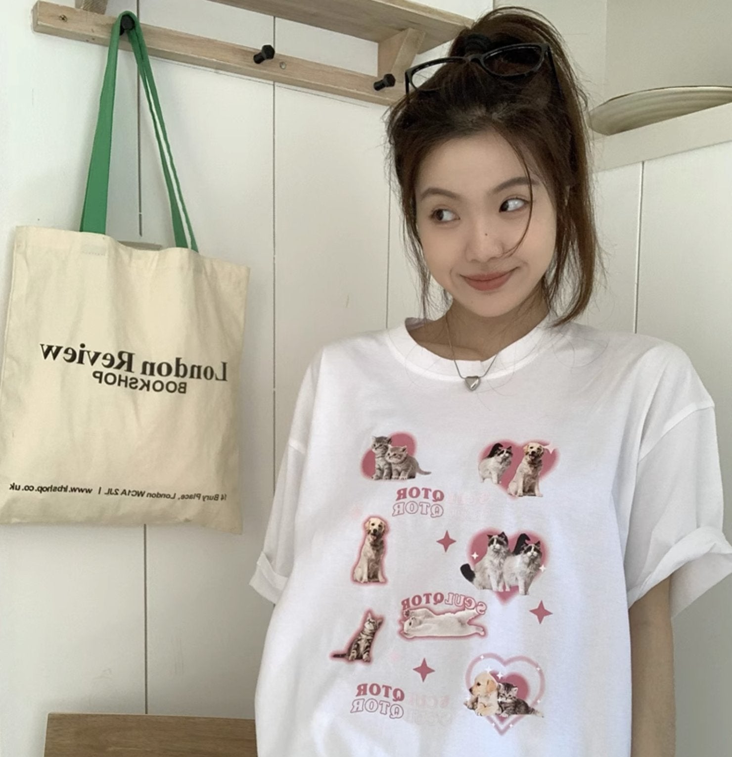 OVERSIZED CAT T - SHIRT - Aumori