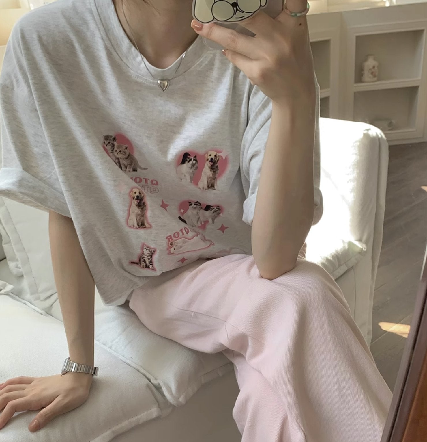 OVERSIZED CAT T - SHIRT - Aumori