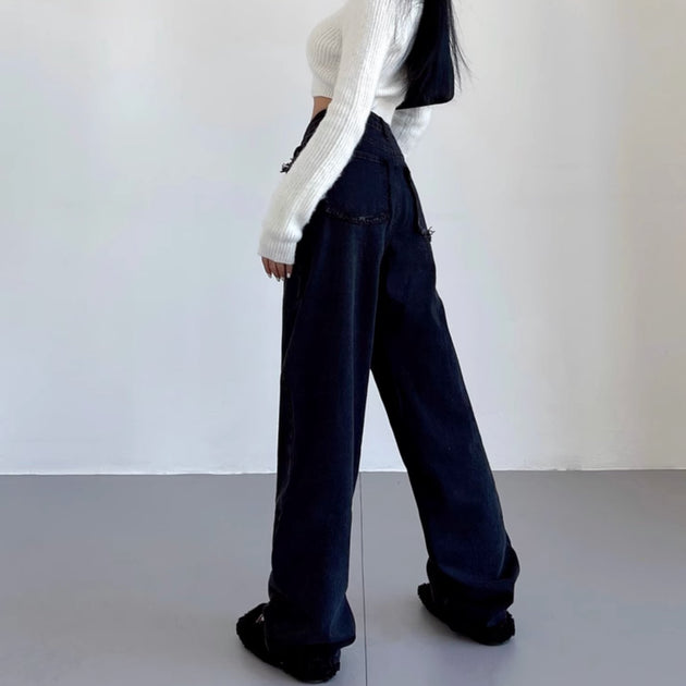 REVERSE LOOSE JEANS - Aumori