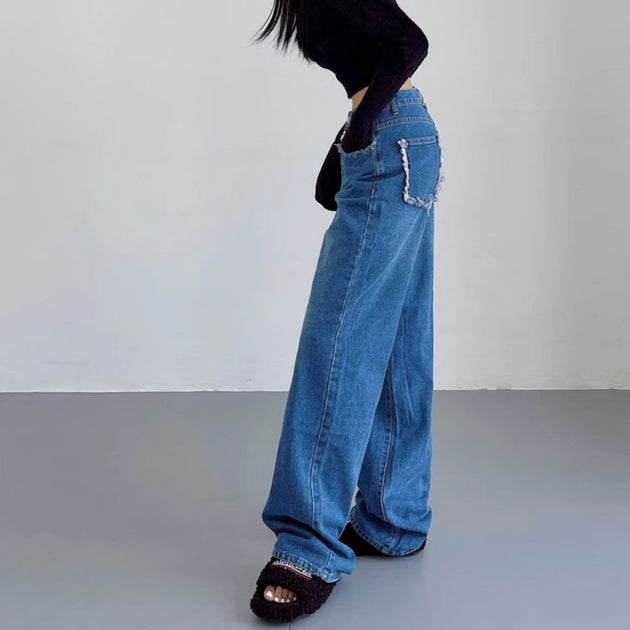 REVERSE LOOSE JEANS - Aumori