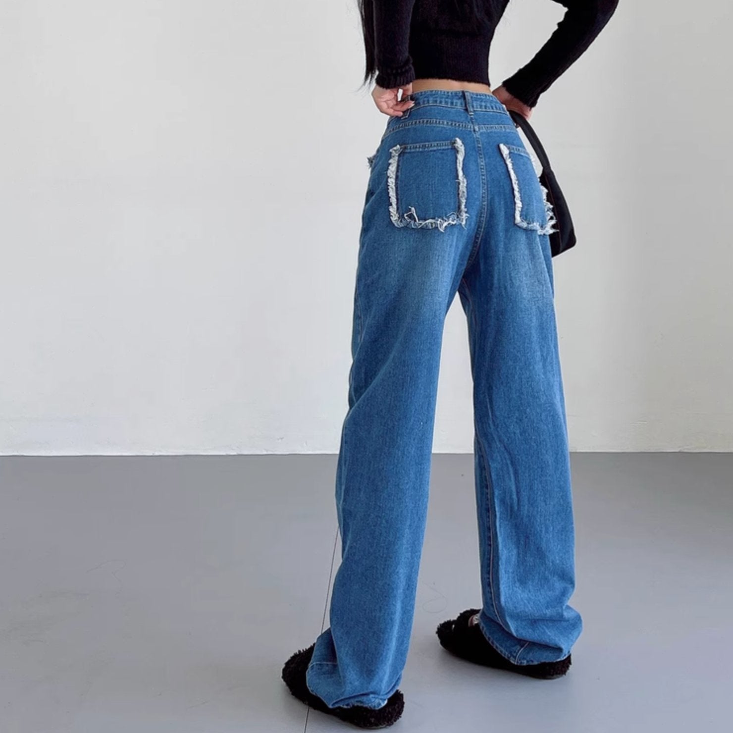 REVERSE LOOSE JEANS - Aumori