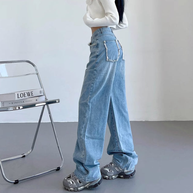 REVERSE LOOSE JEANS - Aumori