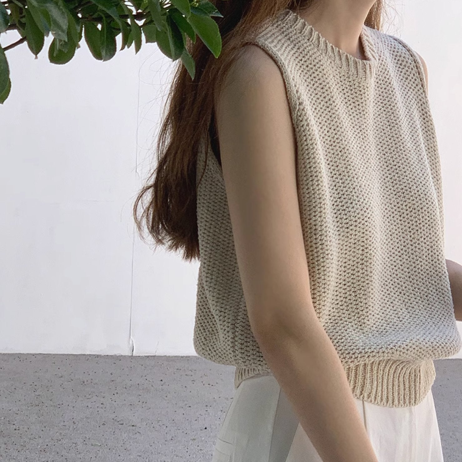 RIBBED KNIT VEST - Stockbay