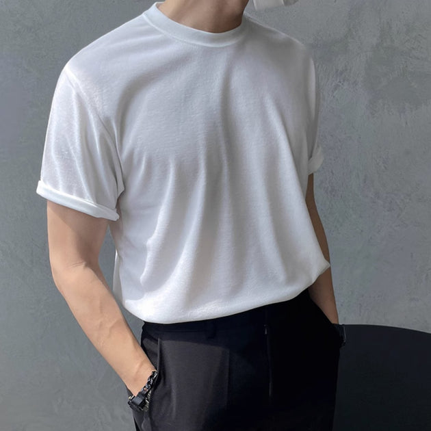 ROLLED SLEEVE T-SHIRT - Stockbay