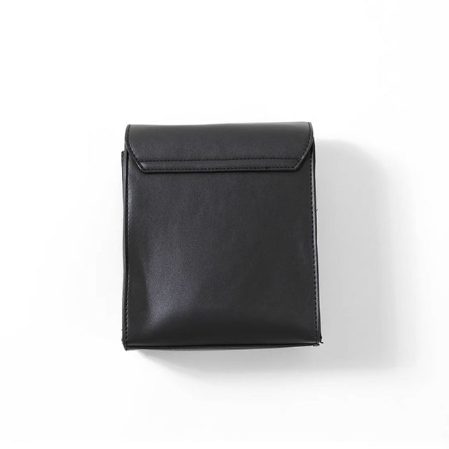 SMALL SQUARE LEATHER BAG - Aumori