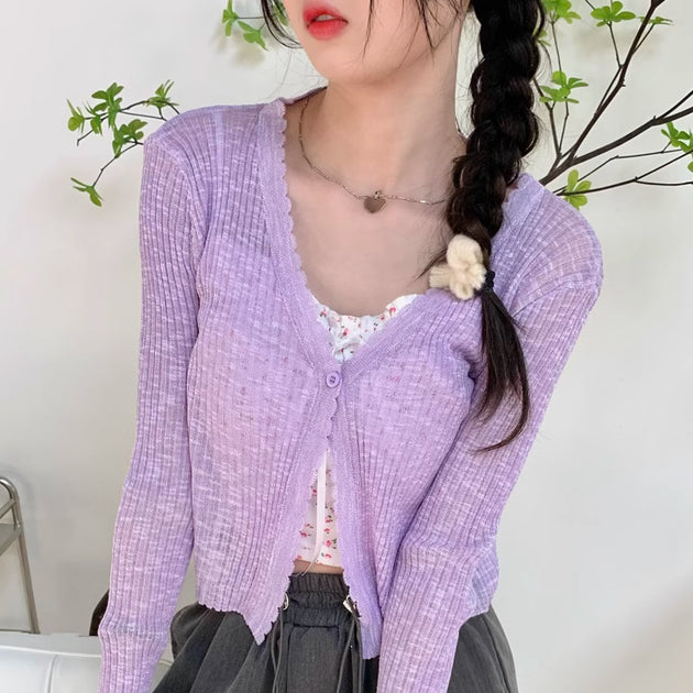 SOFT BUTTON CARDIGAN - Stockbay