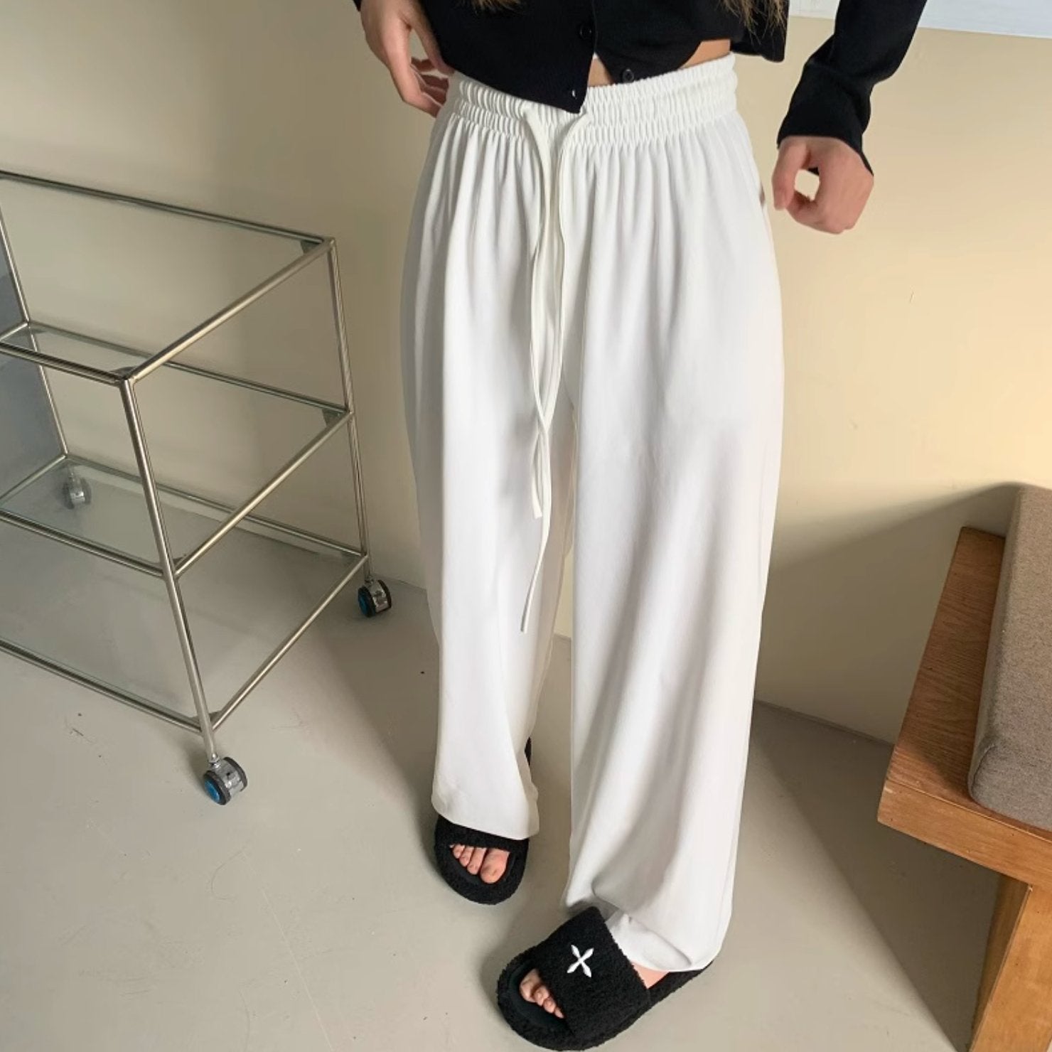 SOLID ELASTIC PANTS - Aumori