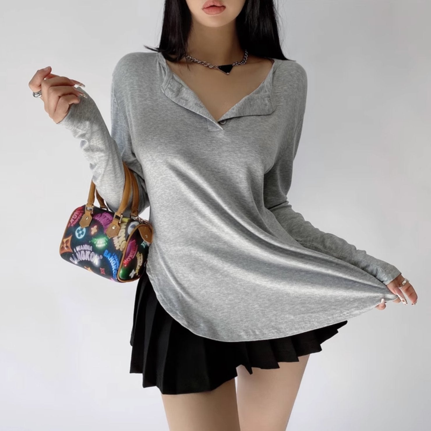 SPORTY COLLAR LONG SLEEVE - Stockbay