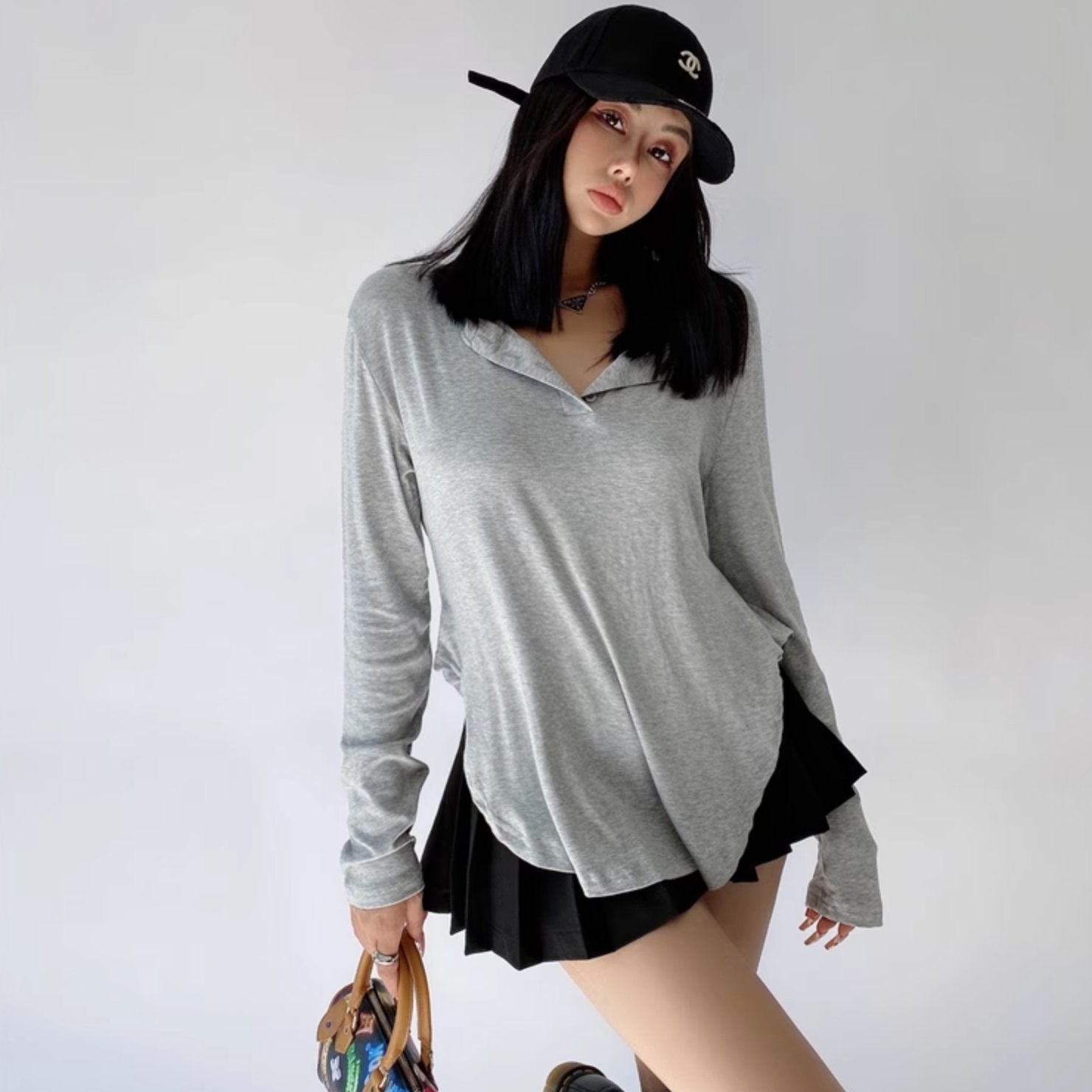 SPORTY COLLAR LONG SLEEVE - Aumori